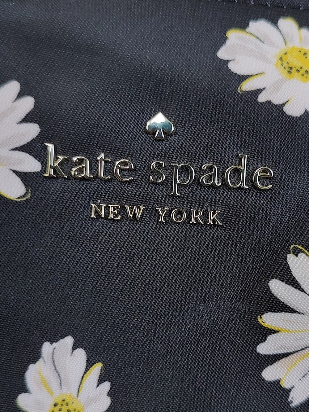 kate spade Black Daisy-Print Tote - Picture 6 of 7